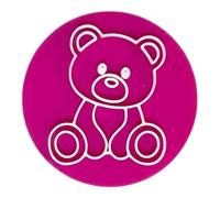 'Teddy Bear' Embosser Stamp for Icing Fondant Cupcake Cake Decoration Frosting Sugar Paste Cookie Baking 6 cm Diameter (Pattern 4)