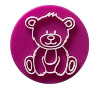 'Teddy Bear' Embosser Stamp for Icing Fondant Cupcake Cake Decoration Frosting Sugar Paste Cookie Baking 6 cm Diameter (Pattern 3)