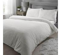 Rapport Home Teddy Fleece Polyester Duvet Set With Pillowcase