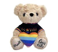 Teddy Bear for Girlfriend Boyfriend Loved Ones, 8 Inch Soft Love Rainbow Bear Plush Toy with Heart, Perfect for Birthday, Valentine's Day, Anniversary, or LGBTQ+ Pride Month Decorations