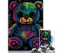 Teddy Bear JigsawPuzzle 1000 Pieces for Adults,Challenging To Complete But Fun And Humorous Unique Home Decor And Gifts (50x75cm)