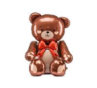 Brown Teddy Bear Standing Foil Balloon - Perfect for Childrens Parties and Celebrations