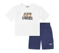 Moschino Kids Moschino Boys Teddy Bear Logo Short Set in Navy - Navy - 8 Yrs