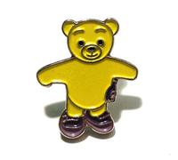 Teddy Bear Metal Enamel Miniature Pin Badge 19mm Brooch