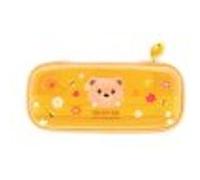 Legami - Wonderwow Pencil Case, Teddy Bear Theme, 2 Compartments and Inner Pen Holder, Inner Compartment with Mesh Fabric, Zip Closure, 23 x 11 x 5 cm