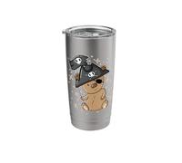 Teddy Bear Pirate Stainless Steel Insulated Tumbler