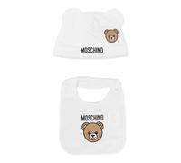 Teddy Bear-Print Beanie Set - male - Moschino - Accessories - White - 1 M | 56 CM - Kids 1 M | 56 CM