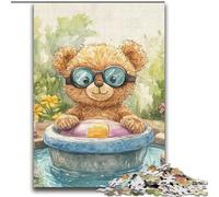 Teddy Bear Sailing Walnut Shell Boat JigsawPuzzle 2000 Pieces for Adults, Fun Games Every Piece Is Unique - Challenging Family Fun Game (70x100cm)