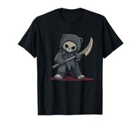 Teddy Bear with Scythe for a Haunting Touch T-Shirt
