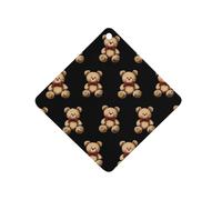 Teddy Bears 1 PCS Car Air Freshener Hanging Aromatherapy Tablets Automotive Ornament for Auto Room Bathroom Bedside Rhombus