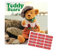 Teddy Bears Calendar 2026 | 16 months | with FREE Organisational Stickers