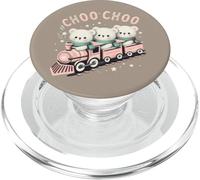 Teddy Bears Choo Choo Train Kids Pastel Coquette Matching PopSockets PopGrip for MagSafe