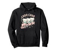 Teddy Bears Choo Choo Train Kids Pastel Coquette Matching Pullover Hoodie