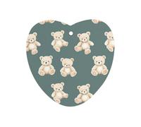 Teddy Bears Funny Automotive Air Fresheners Mirror Aromatherapy Tablets Ornament Car Fragrance Scented Cards Love form