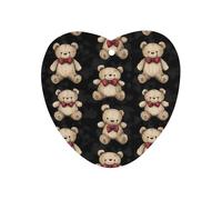 Teddy Bears Pattern Car Aromatherapy Tablets Air Freshener Hanging Scented Cards for Rooms Bathrooms Wardrobe Love form