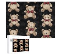 Teddy Bears Pattern Funny Wooden Picture Puzzle Wood Jigsaw Creative Gift for Adults And Family Game