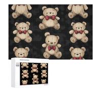 Teddy Bears Pattern Funny Wooden Picture Puzzle Wood Jigsaw Creative Gift for Adults And Family Game