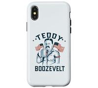 TEDDY BOOZEVELT Funny Drinking Pres Roosevelt Meme July 4th Case for iPhone X/XS