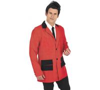 Teddy Boy Adult Fancy Dress Costume Red Extra Large (Chest Size 46"- 48")