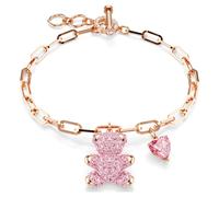 Teddy bracelet, Bear, Pink, 18K rose gold finish