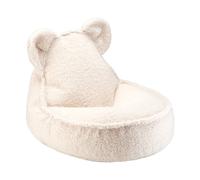 Teddy children's beanbag teddy fabric cream white Wigiwama - 4751030597904