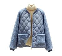 Teddy Coats for Women UK Petite Sherpa Fleece Jacket Ladies Sale Clearance Quilted Padded Coat Winter Puffer Jackets Patchwork Bomber Baseball Jackets Winter Military Jacket Warm Cargo Coats