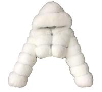 Teddy Coats for Women UK Short Artificial Plush Parka Peacoats Lapel Zip Up Fleece Jackets Winter Coats Womens Faux Fur Jacket Winter Warm Bubble Coat Cropped Fluffy Puffer Overcoat Outwear