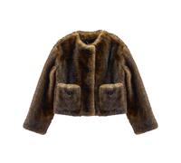 Teddy Cropped Jacket - female - Marc Jacobs - Faux Fur & Shearling Jackets - Brown - S - Jackets S