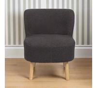 Teddy Dining Chair Wood & Fabric Grey by Hamilton McBride