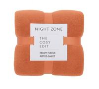 Teddy Extra Deep 12"/ 30cm deep fitted sheet teddy bear fleece fitted sheet in single double king Super King (Orange, Teddy Fitted Sheet Double)