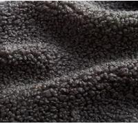Teddy Fabric Fleece Material, Super Soft Shaggy Lambswool, 9 Colours Available, Cuddle Fluffy Textile (Granite)