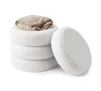 Relaxdays Teddy-fur footstool