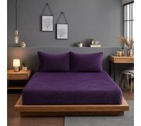 Home Sweet Home UK 30CM/12” Extra Deep Teddy Fleece Fitted Sheet Small Double - Cozy Soft Touch Warm Luxury Fur Fleece - Thermal Fluffy Teddy Bear Bed linen - Machine Washable
