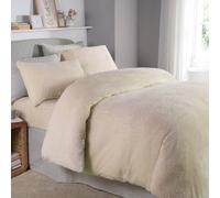 Teddy Fleece Duvet Cover Set - Super Soft 100% Polyester Bedding With Pillowcase(S) - Machine Washable - King - Ivory