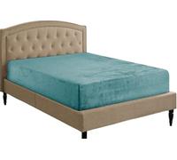 Teddy Fleece Fitted Sheet Extra Deep 30cm Deep Snugly Fit Around Your Mattress Soft & Cosy Warm Plush Fitted Bed Sheets (Teal, Super King)