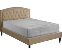 Teddy Fleece Fitted Sheet Extra Deep 30cm Deep Snugly Fit Around Your Mattress Soft & Cosy Warm Plush Fitted Bed Sheets (Silver, Super King)