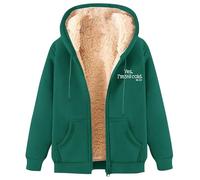 Teddy Fleece Jacket Women UK Winter Soft Sherpa Lined Full Zip Hoodies Ladies Casual Oversized Teddy Bear Thick Warm Hooded Coats Outdoor Running Zipper Jackets Outwear with Pockets
