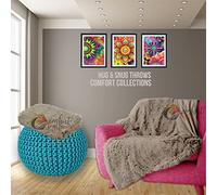 Teddy Fleece Luxury Hug and Snug Cuddles Fluffy Faux Fur Sherpa Reversible Throw Sofa Bed Super Soft Warm and Cosy Blanket Throw Mink 150cm x 200cm Approximate