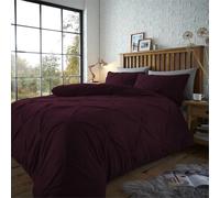 Teddy Fleece Pintuck Duvet Cover Set Pleated Thermal Warm Bedding & Pillowcases