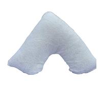 Teddy Fleece/sherpa V Shaped Pillowcase Cover only, Super Soft Snuggly Cuddly Warm & Cosy Pillowcase 34 x 74 cm (Cream)