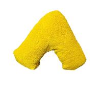 Teddy Fleece/sherpa V Shaped Pillowcase Cover only, Super Soft Snuggly Cuddly Warm & Cosy Pillowcase 34 x 74 cm (Mustard)