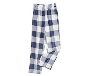 Teddy Fleece Trousers Women's Pyjama Bottoms Checked Black White Women's Checked Flannel Trousers Fluffy Thermal Trousers Elastic Waist Winter Trousers Plush Jogging Bottoms House Trousers Leisure