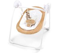 Teddy Foldable Electric Baby Swing with Speed Control, Timer, Music & Hanging Toys