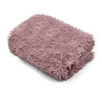Teddy Fur Throw Blanket With Reversible Sherpa Teddy Fleece Luxury Super Soft Fluffy Fur Throw Blanket Sofa Bed Warm Cosy Fleece Blanket Throw (Hug Snug Throw Blush Pink, 150 x 200 CM)