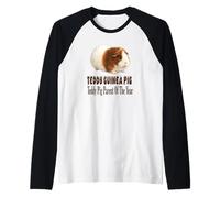 Teddy Guinea Pig Parent of the Year Cute Cavy Design Raglan Baseball Tee