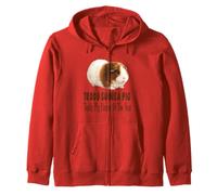 Teddy Guinea Pig Parent of the Year Cute Cavy Design Zip Hoodie
