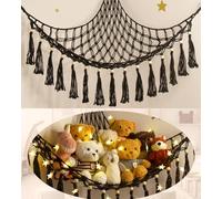 Teddy Hammock - Cuddly Toy Storage Hammock for Stuffed Animals X-Large- Soft Toy Storage Net Teddy Bear Storage - Cute Hanging Plushie Net Kids Baby girl Nursery Bedroom Room Decor