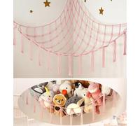 Teddy Hammock, Toy Hammock for Stuffed Animals, Soft Toy Storage Solution, Teddy Storage Organiser for Bedroom, Compact Size 17x15x2 Cm