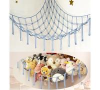 Teddy Hammock - Toy Storage Hammock for Stuffed Animals - Teddy Bear Storage - Soft Toy Storage Plushie Net - Nursery Preppy Room Decor Gifts for Boys