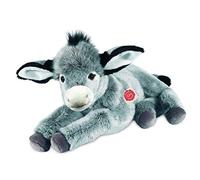 Teddy Hermann 90249 Lying Donkey 50 cm Soft Toy | Lifelike design, carefully crafted details, from 18 months, washable, filling made with recycled polyester